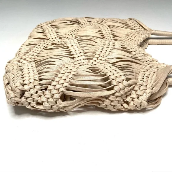 LONDON KAYE Woven Macrame Shoulder Tote Bag - Picture 14 of 16